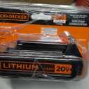 BLACK+DECKER 20V MAX Battery, 1.5Ah Lithium Ion Battery, Extended Runtime, Compatible with Tools, Outdoor Equipment and 20V Vacuums (LBXR20)