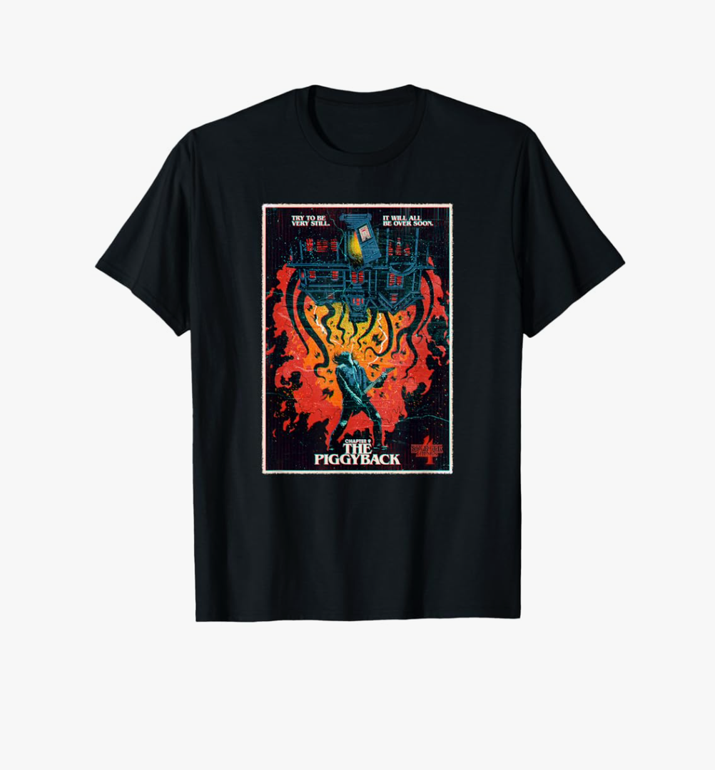 Stranger Things 4 Chapter 9 The Piggyback Eddie Poster T-Shirt 3xl
