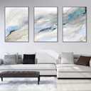Framed Canvas Wall Art for Living Room,Wall Decorations for Bedroom Office Wall Decor Abstract Minimalist Painting,Large Wall Art Pictures 3 Piece Ready To Hang for Modern Home Decor (White)
