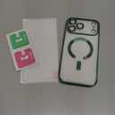 for iPhone 17 Pro Max Case with 1x Screen Protector, [Compatible with MagSafe] [Integrated Camera Protection], Non Yellowing Slim Cute Women Girly Magnetic Cover for iPhone 17 Pro Max, Green