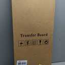 Slide Transfer Board with Track Pulley & 360 Turntable, Heavy-Duty Sliding Board, 500 lb Capacity, Wooden Transfer Aid for Seniors & Disabled, Bed, Wheelchair, Car & Toilet, 31.5 x 11 x 1 in