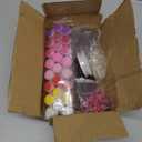 30 Packs Valentine's Day Crafts, Heart Suncatcher Kit for Window Art, DIY Valentines Stained Glass Effect Painting Craft Kits, Classroom Valentine Gifts Party Favors Decorations