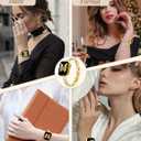Slim Gold Chain Watch Bands Women Elegant Compatible with Apple Watch Band 38mm 40mm 41mm 42mm (S10/11) Adjustable Metal Strap Link Bracelet for iWatch Series 11/10/9/8/7/6/5/4/3/2/1/SE(No Case)