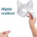 STOBOK 100 Pcs White Elastic Rope Mask Bands with Metal Barbs 14 Inch Stretch Cords for Hats DIY Crafts Face Masks and Fastening