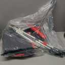 Ivandar Broom and Dustpan Set, Broom with Dustpan Combo Set, Dust pan with Long Handle, for Home Kitchen Room Office Lobby Floor Use Upright Stand Up (Gray & Red)