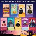 2 x Fancy Land Halloween Stickers to from Name Gift Tags Happy Halloween Envelope Seals for Goodie Bags Boxes Party Decor Supplies 300Pcs
