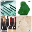 HARFINGTON 5 Pack Glass Cutting Disc 4 Inch for Angle Grinder Diamond Cutting Disc Ultra-Thin Saw Blade Wheel with 7/8" Arbor for Cutting Grinding Jade Crystal Tile Ceramic