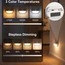 Lazukes 12 Pack Rechargeable Motion Sensor Stair Lights, Indoor Hallway Light, Portable Wireless Stick On Night Light, Battery Operated LED Lights for Staircase Closet Cabinet Toilet