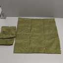 MIULEE Pack of 2 Decorative Outdoor Solid Waterproof Throw Pillow Covers Faux Linen Garden Farmhouse Cushion Cases for Patio Tent Balcony Couch Sofa 18x18 Inch Dark Green