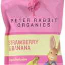 Peter Rabbit Organics Strawberry and Banana Snacks, 4-Ounce (Pack of 10) (EXP 04/08/27)