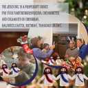 AKFAHOIF 60PCS Little Jesus Figures, Mini Jesus Figurines in Bulk, Multicolor Tiny Jesus Figures, Miniature Figurines to Hide and Seek Religious Gifts for Easter Egg Stuffers