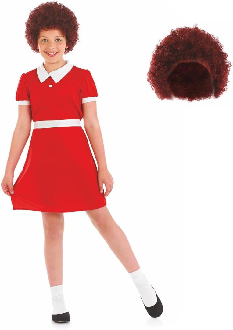 Fun Shack Annie Kids Costume - Orphan Movie Costume for Girls (Large)