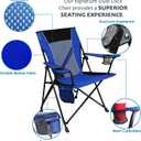 Kijaro Dual Lock Portable Camping Chairs - Versatile Outdoor Folding Sports & Lawn Chair - Locks Position Izamal Yellow, Dual Lock Feature
