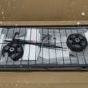 31.5" Tall Raised Garden Bed with Wheels, Extra 15.7" W Planter Box (400 lbs Loads) with Storage Shelf & Handle,Heavy Duty Metal Garden Planter for Vegetables, Herbs & Flowers, Patio & Balcony