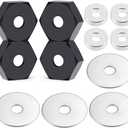 MORLORDY 4Pcs 14mm to 17mm CNC Wheel Hex Hub Adapter for 1/8 Typhon/Kraton/Outcast/Notorious RC Big Rock Crawler Off Road Monster Truck Upgrades Part