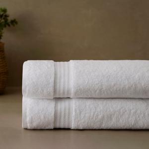 100% Organic Cotton Bath Towel Set | Bathroom Luxury Towel Set of 2 | GOTS Certified | Hotel Premium Towels | 700 GSM | 2 Bath Towels.