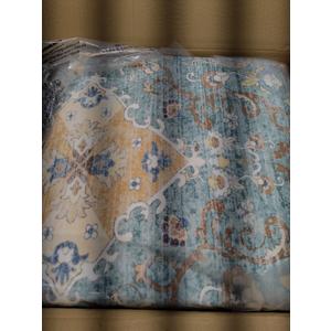 Vanmoos 8x10 Area Rugs for Living Room, Bedroom - Machine Washable, Non-Slip Bedside Rug, Large Soft Floor Carpet for Office, Dining Room, Farmhouse and Home Decor, Charm/Turquoise