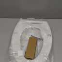 Hibbent Premium Elongated Toilet Seat with Quiet Close, One-Click to Quick Release, Installation Non-Slip Seat Bumpers, Slow Toilet Seat and Cover, Cleaning-White Color