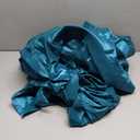 JSD Teal Blue Satin Sheet Set Full Size, 4 Piece Silky Bed Sheets Extra Deep Pocket, Good for Hair and Skin