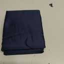 2 Pack Pillow Shams Standard Size 20x26 600 Thread Count 100% Organic Cotton Navy Blue Pillow Covers with 2 Inch Flange, Soft & Smooth Premium Hotel-Quality Pillowcases Set of 2