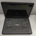 17.5" Portable DVD Player with 15.6" Large HD Screen, 6 Hours Rechargeable Battery, Support USB/SD Card/Sync TV and Multiple Disc Formats, High Volume Speaker, Black