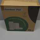 Gardner Pet Automatic Gravity Cat Food Feeder and Water Dispenser Stainless Steel Two-in-One Set Large Capacity Dispenser for Pets Dogs, Puppies, Kittens-(0.8 Gallons x 2) (Green)