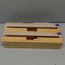 Lipper International Bamboo Dispenser with Cutter for Aluminum Foil, Plastic Wrap, or Wax Paper, Size: 13"x5.5"x3"