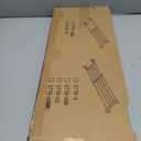 Hershii Expandable Closet Tension Shelf Rod Adjustable Metal Storage Rack Cabinet Organizer DIY Divider Separator Shelves for Wardrobe Cupboard Kitchen Bathroom, Black, 23.62-39.37 inches