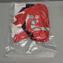 Ochine Newborn Baby Girl Christmas Romper Dress Infant Long Sleeve Fall Winter Velvet Dress Christmas Outfit with Headband (0-3 Months, Brown)