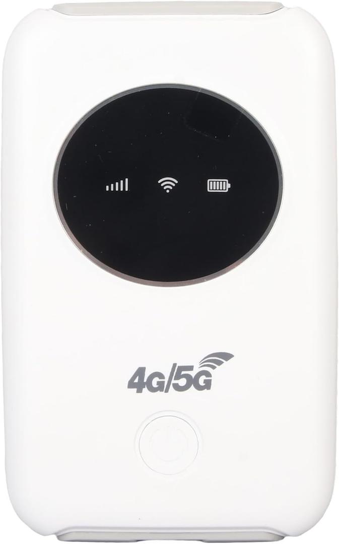 4G LTE Mobile Hotspot, Unlocked 5G Hotspot Device, 300Mbps Mobile Router Built in 3200MAh Battery, Supports 10 Devices, for Party, Travel, Business Trip, Work, Outdoor Live