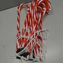 20 Pack Candy Cane Christmas Decorations Outdoor, 15inch Christmas Pathway Lights with Timer, 8 Flashing Modes Candy Cane Lights, 4.5V Red LED Outdoor Xmas Decor for Walkway Yard Lawn Porch Holiday