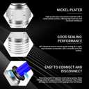 Push to Connect Fittings kits,6mm Tube OD x 1/4 Inch NPT Thread Male Elbow and Straight Pneumatic Quick Connect Air Hose Fitting kits Tube Fittings Air Fittings 24Pcs