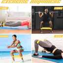 12 Pcs Latex Resistance Loop Exercise Bands for Booty Workout Stretch Exercise Bands Non Slip for Legs Squat Resistance Loop Women Men Starter Butt Hip Thigh Fitness (Yellow)