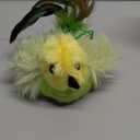 Migipaws Cat Toys,Interactive Lifelike Amakihi Flying Flapping Bird with Catnip, Feathers Hanging by Elastic String, Automatic Chirping Kitten Toys for Indoor Cats Self Play, Rechargeable(Green)