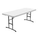 Lifetime 6-Foot Adjustable Height Nesting Table, Commercial, White Granite