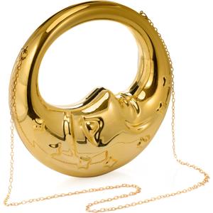 CARIEDO Acrylic Women Evening Clutch Bridal Wallet for Wedding Prom Night Party (Y0627-gold)