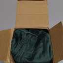 Woaboy Pack of 2 Christmas Striped Velvet Throw Pillow Covers Modern Decorative Solid Cushion Covers Pillowcases Square Soft Cozy for Bed Sofa Couch Car Living Room 16x16inch 40x40cm Dark Green