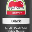 Apple Barrel Acrylic Paint in Assorted Colors (8 Ounce), 20404 Black- (Pack of 1)