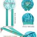 Satin Bonnets Silk Bonnet Sleeping Women Hair Bonnet Curly Hair Sleep Cap Reversible Double Layer Bonnets with Tie Band (7-7 3/8)