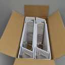 ViVin 3 Ring Binder 3 inch with Clear View Cover, Large 3"-Round Ring for Strength, Holds 600 Sheets of US Letter Size Paper, Office Home School, 6 Pack (White)