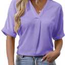 Short Sleeve Blouses for Women Leopard Print Summer Top Dressy Casual Business 3/4 Sleeve Cold Shoulder Chiffon Shirts XL