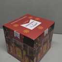 Set of 3 Christmas Lighted Gift Boxes, Pre-lit 60LED Light Up Present Boxes Ornament Outdoor, Boxes with Gold Snowflake, Battery Operated Christmas Decorations for Indoor Home, Party, Lawn Decor