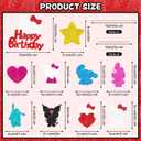 2 x Cute Cat Birthday Party Cake Toppers Decorations, 10Pcs hellow Cupcake Toppers For Cakes,Birthday's Celebrations