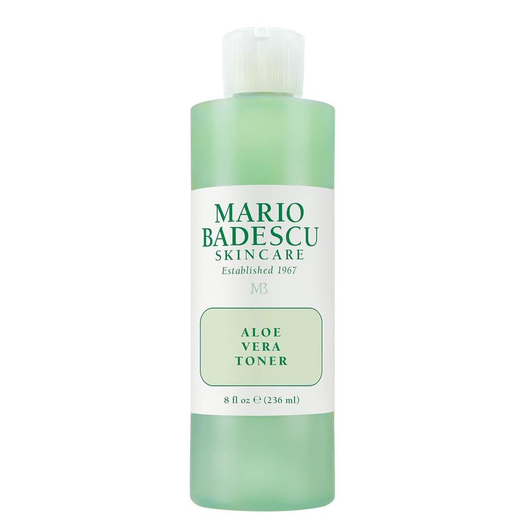 Mario Badescu Aloe Vera Toner for Face | Hydrating Facial Toner for Dry and Sensitive Skin | Gentle Astringent for Face with Aloe Vera to Soothe, Refresh, and Balance Skin | Skincare for Men and Women (8 Ounce (Pack of 1))