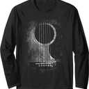 Acoustic Guitar Six String Classic Rock & Roll Long Sleeve T-Shirt, XL