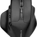 EYOOSO Large Wireless Mouse for Big Hands, X31 Cordless Ergo Computer Mouse, 6 Buttons, 5Level 4800 DPI, 18 Months Battery Life, for Laptop, PC, Chromebook (Bluetooth, 6)