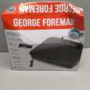 George Foreman Family-Size Grill & Panini Press, Nonstick Ceramic Coating, Fat-Removing Slope, Adjustable Angle, Indoor/Outdoor Use