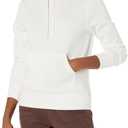 Amazon Essentials womens Regular-Fit Fleece Pullover Hoodie  (Medium, White)
