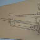 Heavy-Duty H-Frame Tabletop Easel, Adjustable Wood Painting Easel for Canvas Up to 24", Sturdy & Stable Art Easel for Oil Acrylic Watercolor Painting - for Adults, Artists, Beginners, Classrooms