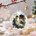 3 x Nativity Christmas Ornament, Religious Ornament, Jesus Mary Joseph, Christian Christmas Decoration, Unique Faith Gift, Religious Gifts, Christian Gifts, Gift Idea